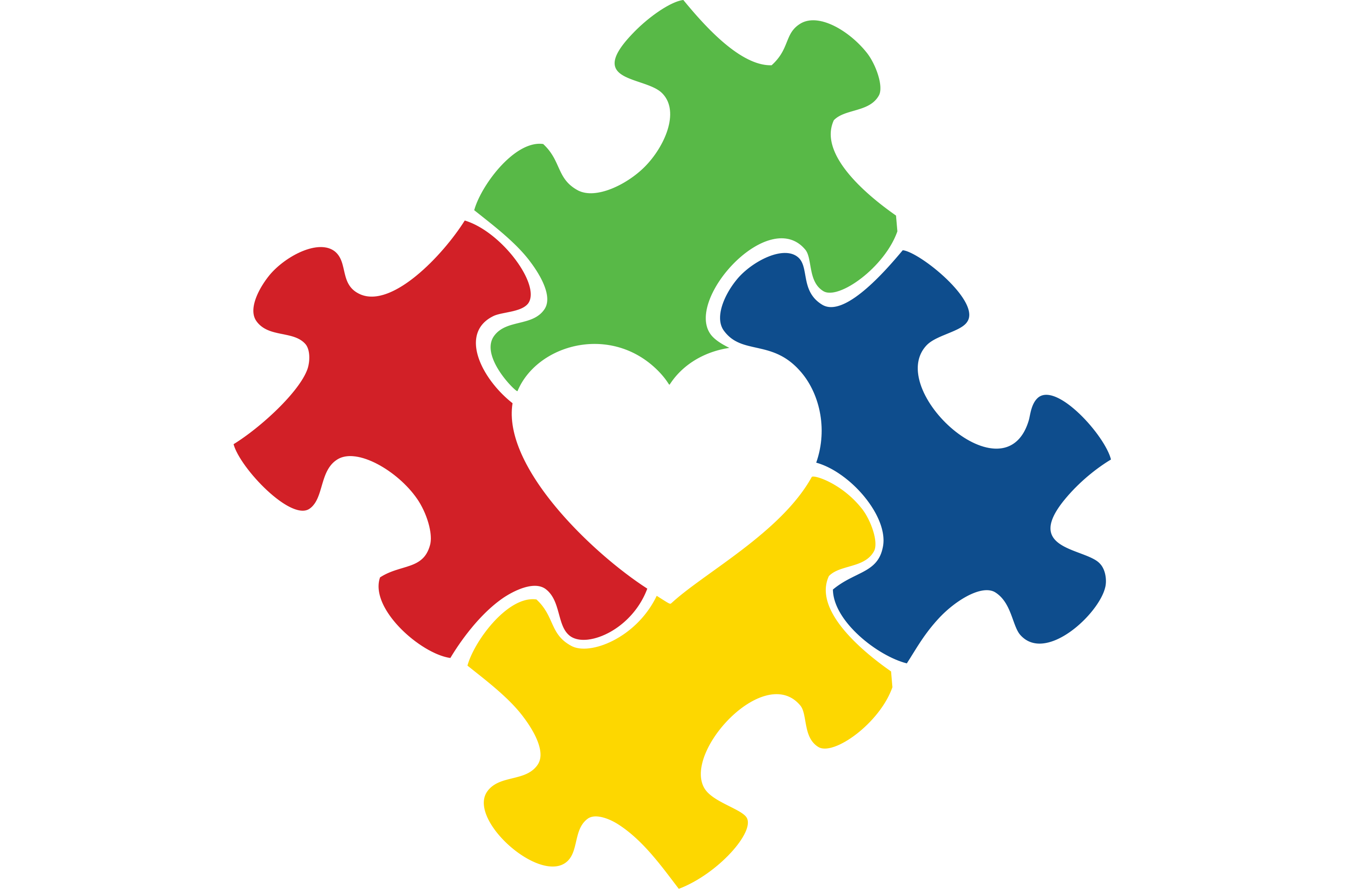 Puzzle piece ribbon for Autism Awareness